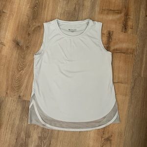 Athleta White Mesh Tank XSP / XS Petite